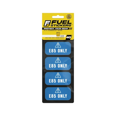 Fuel Stickers E85 Sticker, Flex Fuel Label for Fleet Vehicles: Car, Truck, Van, Hvy-Dty, 2''x1'', 40PK Z-2X1E85-40PK